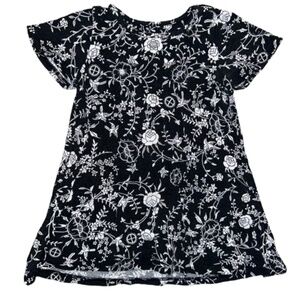 18-24m Baby Dress IVANA HELSINKI NORDIC TRICOT Black and White short sleeve